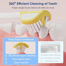EASICUTI Soft Toddler Toothbrushes, Efficient 3 Sided Toothbrush, Baby Toothbrush 12 Months and up, Infant Tooth brush, Toddler Training Tooth brush for Ages 1-8 Years, Cleans All Sides-8 Pack, Patent by TinyTreasures Baby Boutique