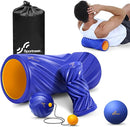 Sportneer 4 in 1 Foam Roller Set: Dual Textures Foam Roller, Foot Roller, Lacrosse Ball, Traction Massage Ball with String, Deep Massage Roller for Whole Body Release, Physical Therapy by CozyNest Decor