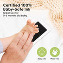 2-Pack Inkless Baby Hand and Footprint Kit - Mess Free Ink Pad for Newborn Keepsake, Dog Nose & Paw Print Kit, Clean Touch Ink Pad for Baby Hand & Footprints, Ideal New Mom Gifts (Jet Black) by TinyTreasures Baby Boutique