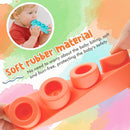 22 Pcs Soft Building Blocks for Toddlers 18M+, BPA - Free Sensory Teether Toys, Montessori STEM DIY Bricks, Early Learning Creative Stacking Set, Safe Baby Construction Toys by TinyTreasures Baby Boutique