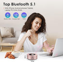 XLEADER Mini Bluetooth Speaker (Gift Box Packed) Portable Speakers Bluetooth Wireless with Micro SD/Mic/Aux Input, Touch Screen, 12H Playtime, Cute Pink Small Speaker for iPhone Laptop Shower Office by TinyTreasures Baby Boutique