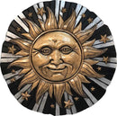 Spoontiques - Garden Décor -Sunface Stepping Stone - Decorative Stone for Garden by GreenHaven Gardens