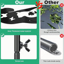 Solar Outdoor Garden Stakes with Crystal Ball Light Solar Metal Dog Statue Black Dog Patio Garden Decorative Stakes with Solar Lantern Christmas Birthday Gifts by GreenHaven Gardens