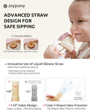 Sippy Cups for Toddlers 1-3, Spill Proof Weighted Straw Cup with Handle for Baby 6 Months + old, 2 Silicone Straws, PPSU, BPA Free, 9 oz (Pink) by TinyTreasures Baby Boutique