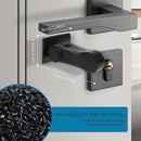 Child Proof Door Lever Lock - 2 Pack - Door Locks for Kids Safety - Door Knob Child Proof - Baby Proofing 3M Adhesive - Door Handle Child Proof - Baby Safety Locks for Toddlers - Black by TinyTreasures Baby Boutique