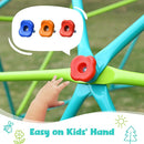 Hapfan 10 ft Climbing Dome Swing Set with Saucer Swing, Jungle Gym for Kids Outdoor Backyard, Supports 800lbs, Easy Asssembly, Rust-Resistant Outdoor Playset for Ages 3-8 8-12 by TinyTreasures Baby Boutique