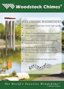 Woodstock Chimes Neptune Wind Chime for Outside 54" Large Silver, Deep Tone Sound for Outdoor Garden, Patio, Porch Decor, Encore Collection DCS54 by CozyNest Decor