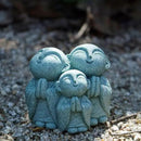 OwMell 3 Japanese Jizo Statue Stone Japanese Buddha Jizo Monk Statue Figurine Memorial Statue Aquarium Decoration Garden Outdoor Ornament 3" - Praying by GreenHaven Gardens