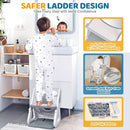 Orzbow 2-IN-1 Potty Training Toilet Seat with Step Stool for Toddler, Stability Training Potty Seat for Kids Boys Girls with Splash Guard and Anti-Slip Pad, Adjustable Ladder & Potty Seat Height, Grey by TinyTreasures Baby Boutique