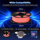 FLASHFORGE Rapid PLA Filament 1.75mm Luminous Red, 500mm/s High Speed Printing, Glow in The Dark 3D Printer Filament 1kg Spool, Dimensional Accuracy +/- 0.02mm, Brilliant, Long-Lasting Glow by TinyTreasures Baby Boutique