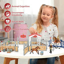 Horse Stable Playset, Horse Toys Set for Girls and Boys with Rider, Farm Animal Figurines Barn Toys, Pretend Play for Kids 3-5 6 7 8-10 Birthday Gifts by GreenHaven Gardens
