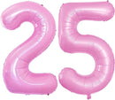 GOER Number 25 Balloons for 25th Birthday Party Decorations,42 Inch Jumbo Foil Helium 52 Balloons for 52nd Birthday Party Decoration (Light Pink) by TinyTreasures Baby Boutique