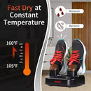 SUNFOOT Boot Dryer And Deodorizer Shoe Dryers For Work Boots, Ski Boot, Hats, Socks, Motorcycle Helmets Glove Dryer With Heat Blower, Quick Drying Boot Warmer Adjustable Timer And Rack (Black) by CozyNest Decor