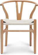 POLY & BARK Weave Chair, Single, Natural by CozyNest Decor