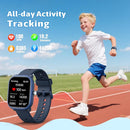 Smart Watch for Kids Girls Boys No APP/Phone Needed, 1.8" IP68 Waterproof Sport Kids Watch Pedometer, Heart Rate, Sleep Monitor, Step Counter, 12 Puzzle Games for Girls Boys Teens 6-16 by TinyTreasures Baby Boutique