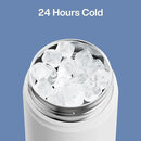 Insulated Water Bottle with Straw Stainless Steel Water Bottle, Leak-Proof, BPA-Free, Double Wall Vacuum Keeps Cold for 24 Hours for Sports, Travel, School (26 oz, Polar White) by CozyNest Decor