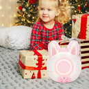 QANYI Bunny Plush Alarm Clock Night Light, Cute Stuffed Animals with LED Display Clock Adjustable Light, Toys for 5-12 Year Old Girls, Kawaii Birthday Gifts for Kids Teens Girls Women by TinyTreasures Baby Boutique