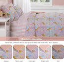 Queen Comforter Set with Sheets for Girls-7 Pieces Queen Bedding Sets with Pink Comforter, Sheets, Pillowcases & Shams for Kids (Gold Unicorn, 90" X 90") by TinyTreasures Baby Boutique