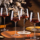 Hand Blown Red Wine Glasses Set of 4 – 23 oz Burgundy Wine Glasses With Long Stem – Large Premium Crystal Wine Glass – Unique Gift for Wedding, Anniversary, Mother’s Day – Clear Christmas, Birthday by CozyNest Decor