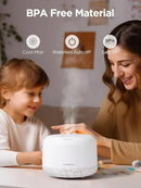 InnoGear 500ml Essential Oil Diffuser with Remote Control, Premium Ultrasonic Aromatherapy Diffusers Scent Humidifier Vaporizer Auto-Off Timer for Large Room Home, White by CozyNest Decor
