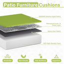Patio Chair Cushions 19 X 19 X 4 Inch Waterproof Outdoor Seat Cushions for Patio Furniture, Outdoor Sofa Couch Pads with Ties & Handle, Set of 2, Grass Green by GreenHaven Gardens