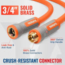 YAMATIC Heavy Duty Garden Hose 5/8 in x 20 ft with Swivel Fitting, Super Flexible Water Hose, All-weather, Lightweight, Burst 600 PSI by GreenHaven Gardens