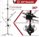 Grow Light with Stand for Indoor Plants, 3 Head 45W 168 LEDs Full Spectrum Adjustable Plant Light, 59'' H Tall Premium Aluminum Tripod Floor Stand for Indoor Gardening and Home Decoration by GreenHaven Gardens