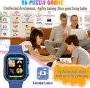 Goodatech Kids Smart Watch for Boys Girls, 1.54'' Smartwatch with 26 Puzzle Games,HD Camera,Video Music Player,Pedometer,Flashlight,Audio Book etc., Aluminum Case and Sport Band (Blue) by TinyTreasures Baby Boutique