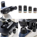 Swift SW380T 40X-2500X Magnification, Siedentopf Head, Research-Grade Trinocular Microscope Compound Lab with Wide-Field 10X/25X Eyepieces, Mechanical Stage, Ultra-Precise Focusing, Camera-Compatible by TinyTreasures Baby Boutique