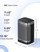 Dreo Space Heater, 1500W Portable Electric Heaters for Indoor Use, PTC Ceramic Heater for Office with Remote, Thermostat, 70°Oscillation, 12H Timer, 5 Modes, Safe Quiet Room Heater for Bedroom by CozyNest Decor