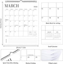Wall Calendar 2026-2027, 18 Month Calendar from January 2026 to June 2027 14.5" x 11.8" Large Desk Calendar with Twin-Wire Binding for Home Office Planning Personal Organisers, Blank Style by TinyTreasures Baby Boutique