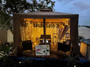 Lighting EVER 594 LED Curtain Lights, 20 x 10 ft Plug in Hanging Fairy String Lights, Wedding Party Backdrop Lights, Window Twinkle Lights for Wall, Patio, NOT Connectable (27 Strings, 9" Apart) by CozyNest Decor
