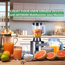 Juicer Machine, Blender & Grinder Combo 3 in 1 for Smoothies, Juice, Processing, Grinding & More 1300W Centrifugal Juice Extractor for Fruit Vegetable with 5 Speeds LCD Screen, Easy to Clean by CozyNest Decor