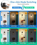 VIANIS Motion Sensor Outdoor Lights, Dusk to Dawn Outdoor Lighting for House, Wood Grain Garage Lights, Lantern Wall Mount, Waterproof Porch Sconce for Entryway, with Anti-Rust, Weather Resistant by GreenHaven Gardens