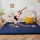 MAXYOYO Baby Play Mat, 1.2" Thick Memory Foam Soft Padded Carpet with Non-Slip Backing, 5x7 ft Japanese Tatami Rug Living Room for Kids, Toddler, Children, Nusery(Navy) by TinyTreasures Baby Boutique