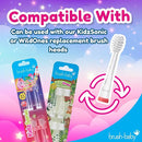 Brush-Baby - KidzSonic Unicorn Kids Electric Toothbrush, Ages 3+ Years - DeepClean Bristles, Suction Base - Fun Design with Flashing Lights - 2 x Replacement Heads & 1 x AAA Battery by TinyTreasures Baby Boutique