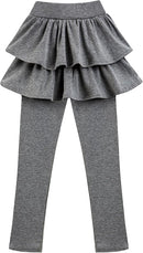 Girls School Uniform Pants Leggings with Skirts Stretch Warm Jegging 4-12 Years by TinyTreasures Baby Boutique