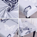 JQinHome Pattern Chair Covers for Dining Room Set of 6, High Stretch Removable Washable Parsons Chair Slipcover for Home Party Hotel Wedding Ceremony (Grey Butterfly,6PCS) by CozyNest Decor