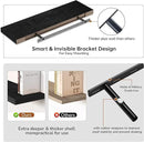 Fun Memories 36 Inch Floating Shelves - Deep Rustic Black Wooden Wall Shelves - Extra Deeper & Thicker Wall Mounted Storage Shelf for Bedroom, Kitchen, Farmhouse - 2 Pack, Rustic Black by CozyNest Decor