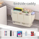 Bedside Caddy, Bed Organizer with 11 Pockets and Power Strip Holder,Versatile Bedside Storage Caddy for Home,Dorm,Bunk,Hospital,Crib Bed (2 Pack White) by CozyNest Decor