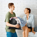 2 Pcs Travel Laundry Bag Washable Dirty Clothes Bag with Drawstring and Zipper for Suitcase, 22 x 18 Inch (Black, Gray,Classic) by TinyTreasures Baby Boutique
