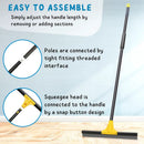 Squeegee Broom for Floor, 18'' Heavy Duty Rubber Wiper with 60'' Long Handle for Bathroom Tile, Garage Concrete, Deck, Shower Glass, Window Cleaning by GreenHaven Gardens
