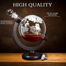 Whiskey Decanter for Men, Whiskey Globe Decanter for Liquor, Bourbon, Vodka, Cocktails, Scotch liquor decanter for Men Father's Day Anniversary Unique Gifts - 850ml by CozyNest Decor