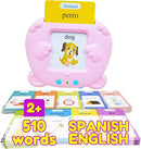 ZeenKind Spanish & English Talking Flash Cards with 510 Sight Words for Toddlers 3 4 5 6 Years Old, Learn Spanish for Kids, Audible Pocket Speech Early Learning Bilingual Flashcard Toys, 255 Cards. by TinyTreasures Baby Boutique
