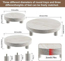 3 Pcs Wood Plant Stand Indoor Outdoor, Round Wood Riser for Decor 6/8/10" Wooden Stool Display Stand Flower Pot Holder Small Planter Tray Modern Potter Decorative for Desktop Counter Room by GreenHaven Gardens