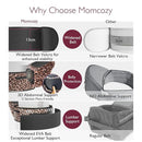 Momcozy Hip Seat Baby Carrier - Adjustable Waistband with Original 3D Belly Protector, Ergonomic Carrier with Various Pockets for Newborns & Toddlers up to 45lbs (Leopard, Medium) by TinyTreasures Baby Boutique
