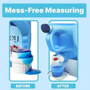 TidyFriend No-Spill Liquid Laundry Detergent Dispenser Holder, Laundry Soap Dispenser Holder with Drip Tray for Laundry Room Organization, Angled Downward Slope for Easy Pouring (No Strap, Ivory) by CozyNest Decor