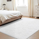 4x6 Area Rug for Living Room: Fluffy Shag Soft Washable Rugs Fuzzy Plush Indoor Carpet for Bedroom Nursery Playroom Dorm Kids Girls Boys Room (White, 4'x6') by TinyTreasures Baby Boutique