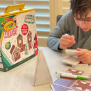 CreateOn Crayola Holiday Gingerbread House Magnetic Tiles, Magnetic Kids Building Toys, Educational Stem Toys for Ages 3+, 24-Piece Set by TinyTreasures Baby Boutique