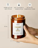 AOOVOO Apple Cinnamon Candles - 22 oz Scented Candles, Aromatherapy Candle, Soy Candle for Home Scented by CozyNest Decor